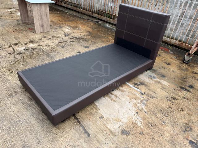 Katil Single Bed Frame Leather Divan - photo 2 of 5