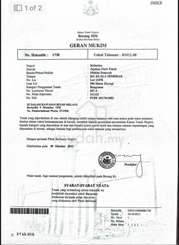 tanah untuk dijual 1
