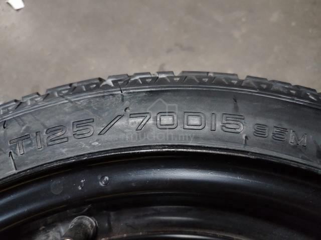 Spare Tyre 15 Inch 4H PCD100 ( T125/70 D15 ) Vios - photo 2 of 6