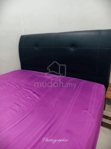 Queen Size Bed frame with mattress - photo 2 of 2