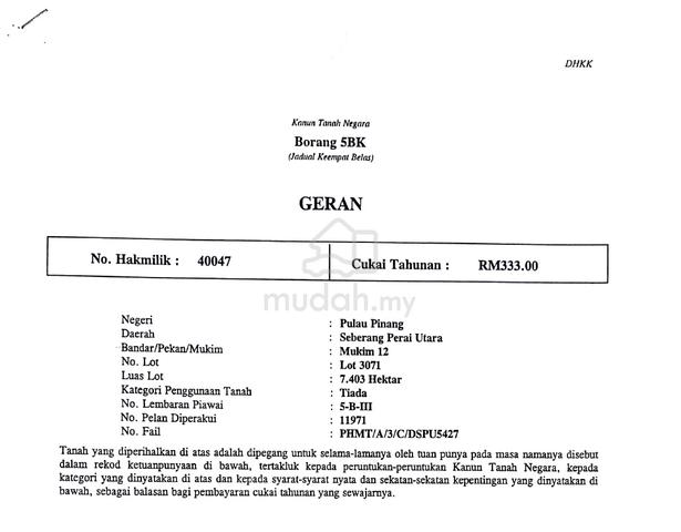 [Suitable for Agriculture/Residential/Industry] Prime Land For Sale 1