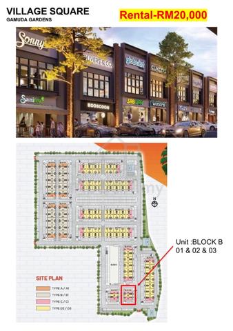 Corner Lot @ Village Square Gamuda Gardens , Rawang For Rent 1