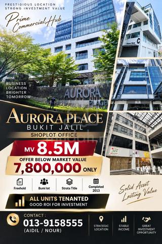 BUKIT JALIL Shop Office untuk dijual (5 units) -All Tenanted 1