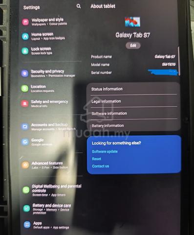 For sell Samsung Tab S7 Wifi only (used) - photo 5 of 6