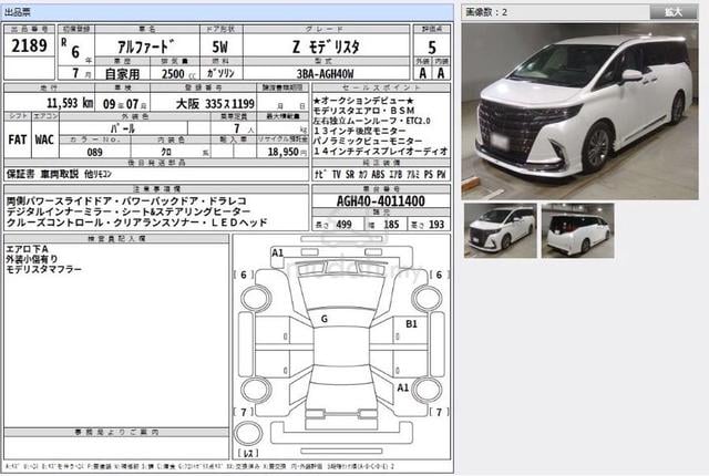 2024 Toyota ALPHARD 2.5 Z Modellista 5AA 11k km - 2