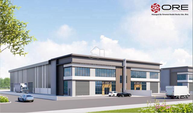 Semi-Detached Factory & 2-Storey Production Office Simpang Ampat 1