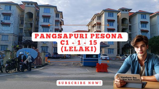 bilik sewa lelaki kemasukan  segera 1