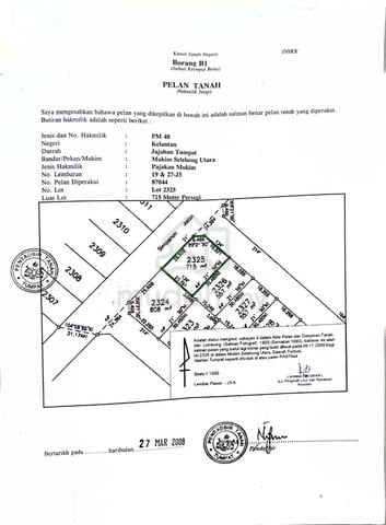 Tanah Corner Lot, Kota SPP Warisan 1