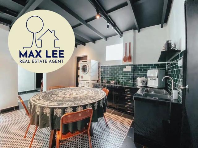 [WELL RENOVATED AIR BNB] LORONG CHULIA 1500sf DOUBLE STOREY SHOPHOUSE 1