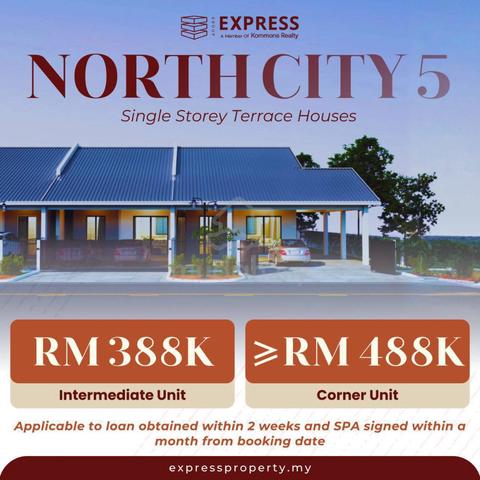 Brand New Single Storey Terrace at North City 5, Miri 1