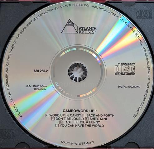 Cameo WORD UP! CD - photo 3 of 5