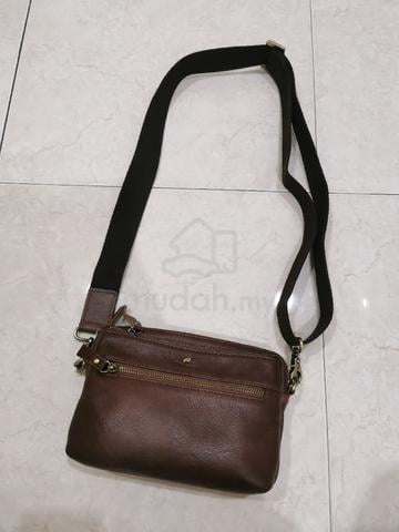 Rav Preloved Design Brown Leather Crossbody Ba - photo 4 of 4