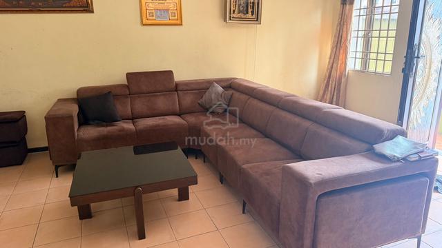 L Shape Sofa with two stools - photo 2 of 6