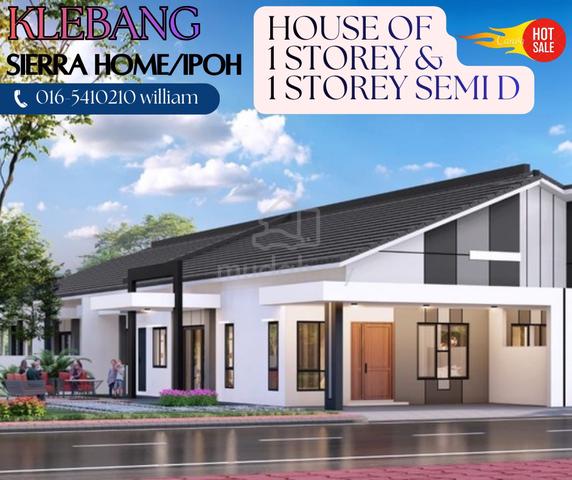 New tasek,klebang  1sty & 1sty semiD House/Modern Design👍price👍promo 1