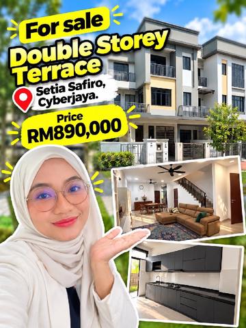 For Sale Double Storey Terrace Housesetia Safiro, Cyberjayatype Oliver 1