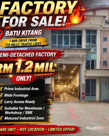 15.6 points double storey Semi-Detached factory for sale 1