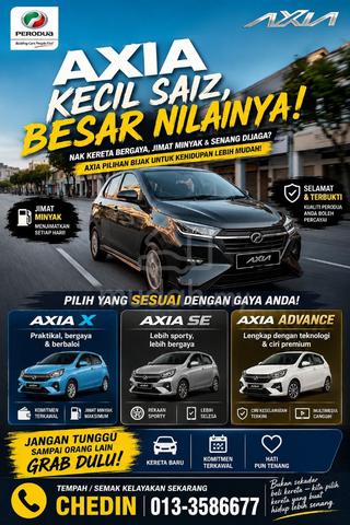 2026 Perodua AXIA 1.0 G MY23 A300 D74A (A) - 3