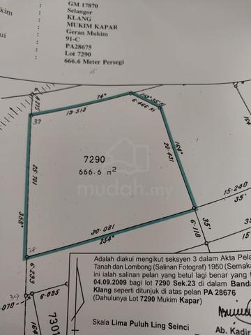 Meru klang Corner Bungalow land Freehold 7175sqft Non bumi lot 1