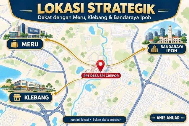 Tanah Lot Banglo Di RPT Desa Sri Chepor Ipoh Untuk Dijual 1