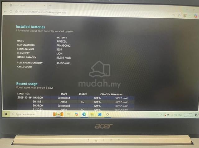 AcerSwift 1 14"Laptop(FHD IPS,SSD,Fingerprint) - photo 3 of 6