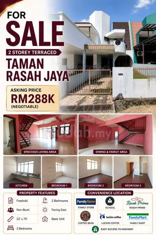 FOR SALE 2 Storey Terrace @ Taman Rasah Jaya 1