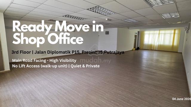 Prime Road-Facing Office in Putrajaya’s Mature Commercial Hub 1