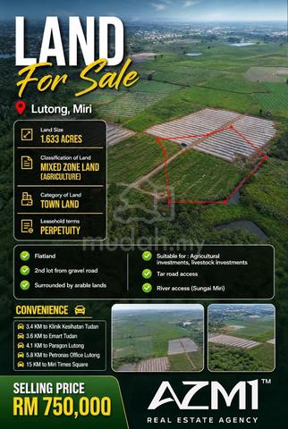 Freehold Agriculture Land at Lutong Miri 1