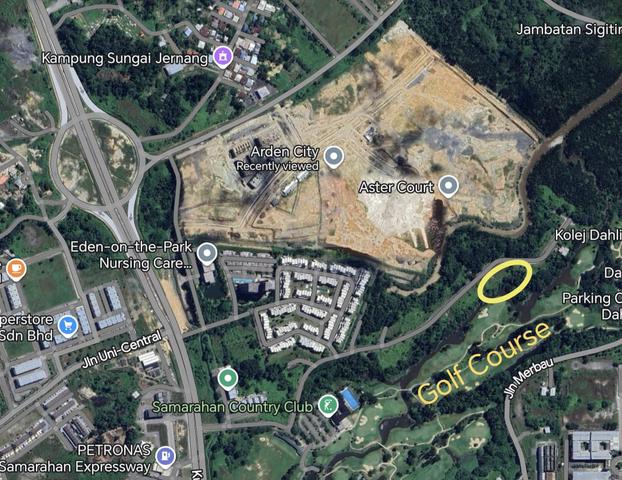 Detached lot next to Samarahan Country Club and Ibraco's Arden City 1