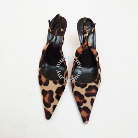 Elegant Zara Velvet Leopard Print Stiletto Heels