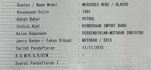 2015 Mercedes Benz GLA250 2.0 AMG Line 4Matic GLA - 3
