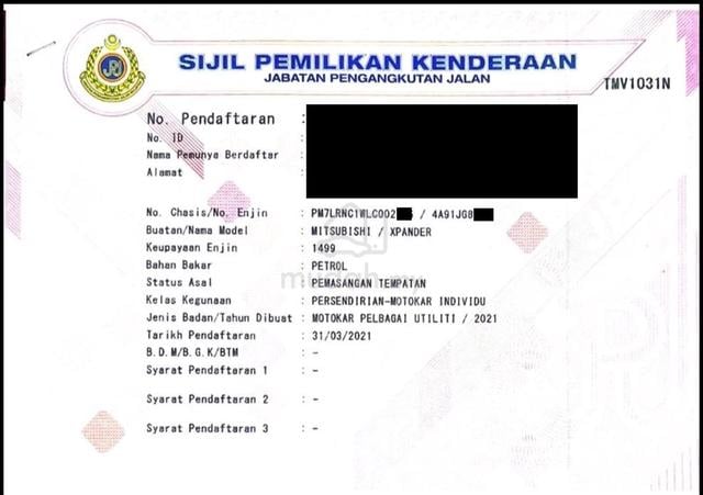 2021 Mitsubishi XPANDER 1.5 FULL SPEC (A) - 2