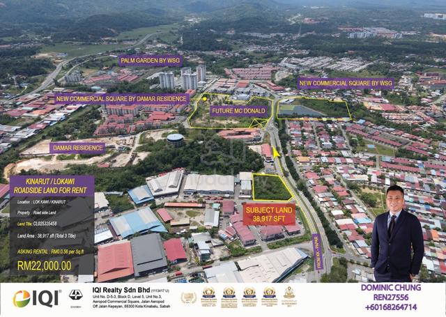 LOK KAWI PRIME ROAD SIDE LAND for RENT 1