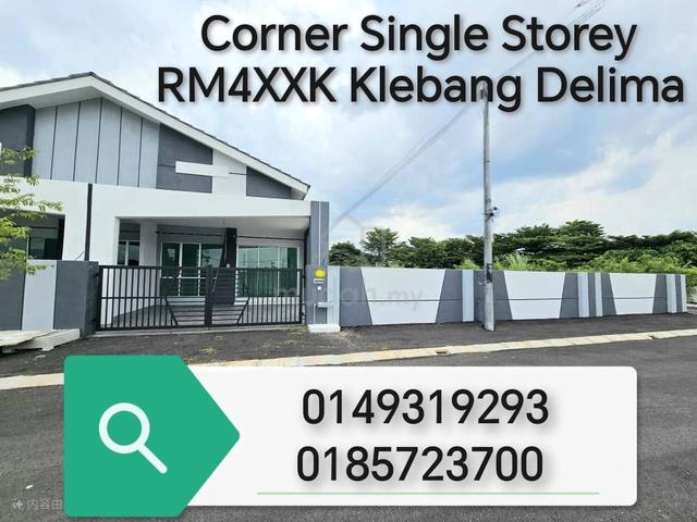 Guarded Single Storey Corner house for Sale in Klebang Delima 1