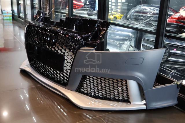 Carbon Fiber Front Bumper Side Canards / Splitters For Audi TT MK2 8J & MK3 8S, TTS, TT RS, R8