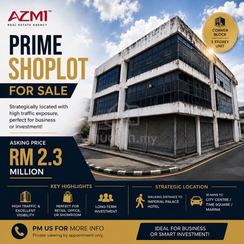 Prime Shoplot Corner Unit For Sale! Pelita Commercial Centre Miri! 1
