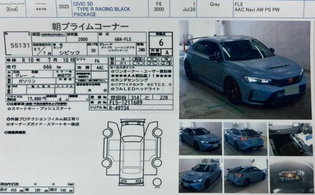 2025 Honda CIVIC 2.0 TYPE R FL5 RACINGBLACK 600KM - 4