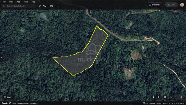 14.26 acres CL land in Telipok about 16.7km NW of Kokol Haven Resort f 1