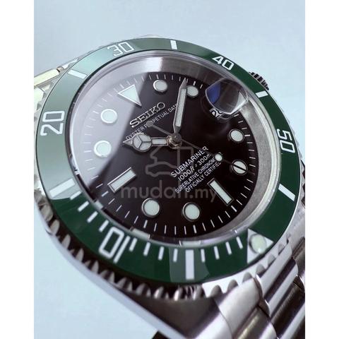 Custom S. Mod 40mm Ice Lume SB Sub Green Bezel - photo 4 of 6