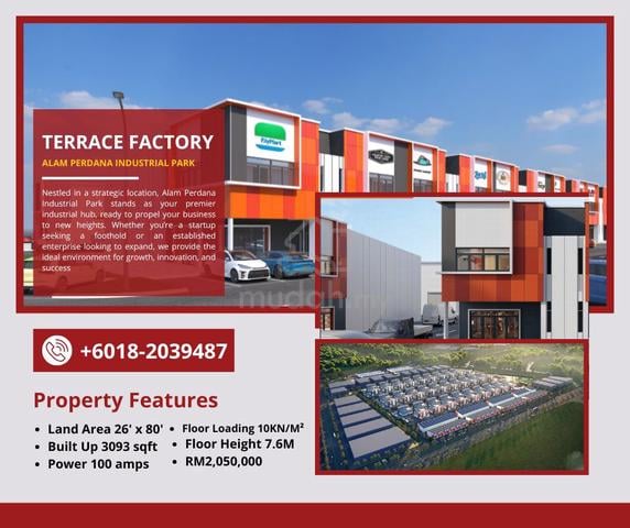 2-Storey Terrace Factory At Alam Perdana Industrial Park @ Puncak Alam 1