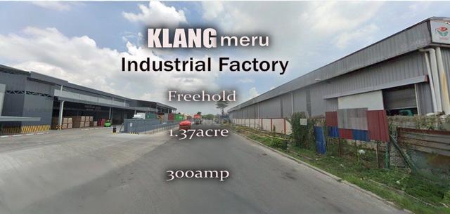 Taman Perindustrial Meru Klang Freehold Factory With CF 1.37acre 30KN 1
