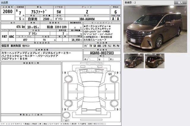 2025 Toyota ALPHARD 2.5 Z JBL Sound New Car F/Spec - 2