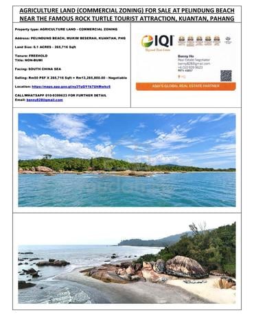 Agriculture Beach Land, Commercial Zone, Beserah, Kuantan, Pahang 1