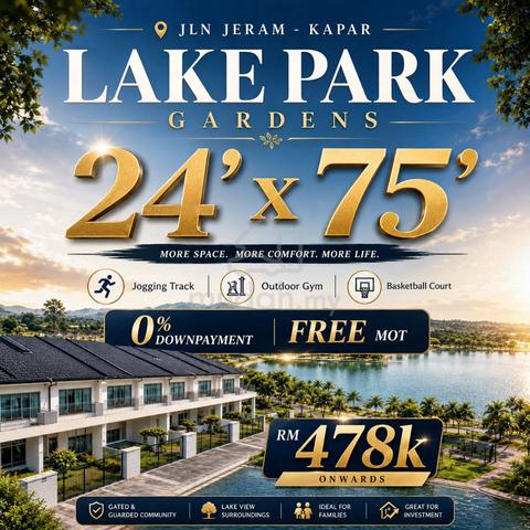 [ Lake Gardens ] Rumah 2 Tingkat, Kuala Selangor [ 0% D/P ] Free Legal 1