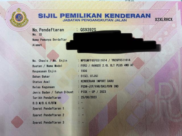2023 Ford RANGER 2.0 XLT PLUS(A)NO PRO FEES - 2