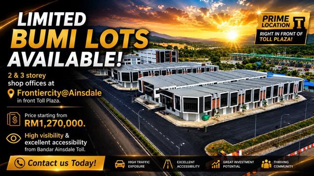 Bandar Ainsdale Toll Plaza Brand New Shoplot 1