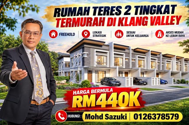 Rumah Teres Murah di Rawang (Freehold) 1