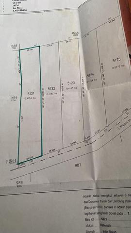Tanah Sg Petai 1 ekar Dekat Taman 1