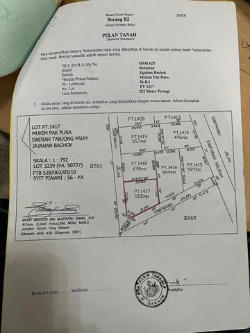 Kelantan Bachok Residental Land For Sale 1