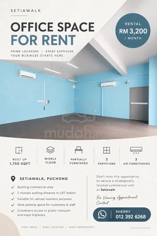 Office For Rent Setiawalk Puchong 1