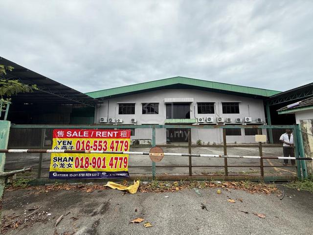 1.5 Acre Detached Factory Warehouse Menglembu 600 AMP For Rent Ipoh 1